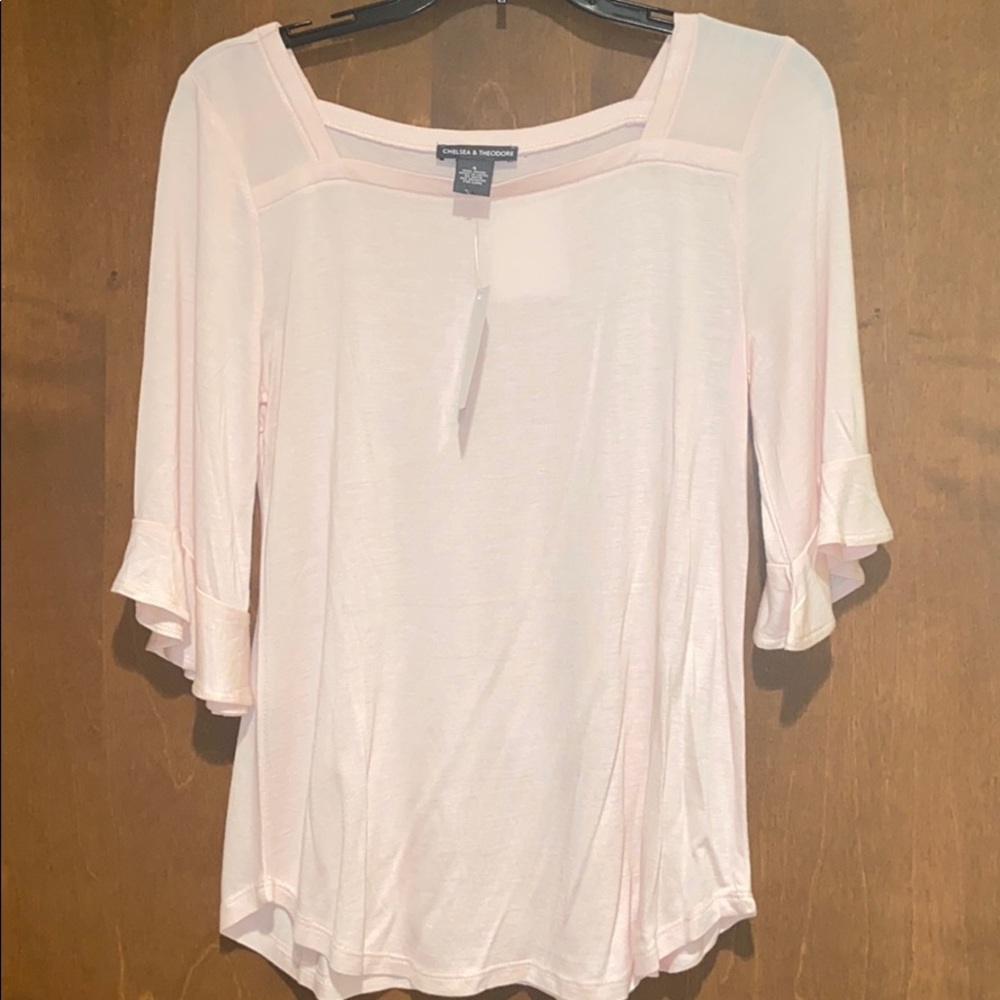 Pink Bell Sleeve Top